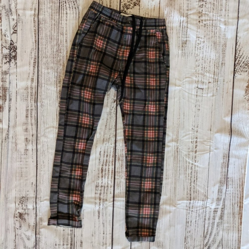 Urban Outfitters Plaid Drawstring Pants
